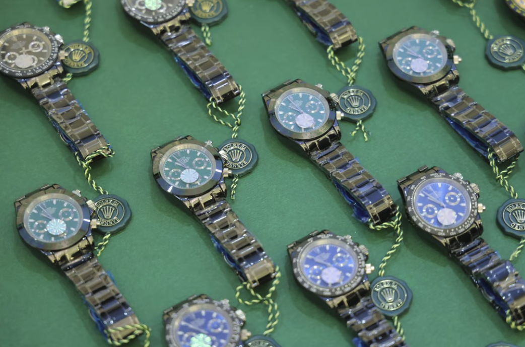 Photo: Watches were among the 78,000 counterfeit products discovered in the two-week operation. Author: Jelly Tse